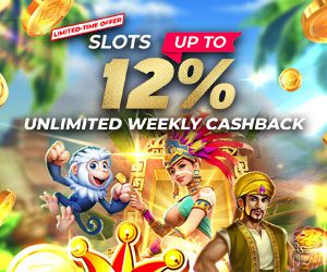 Slots Unlimited Weekly Cashback up to 12%