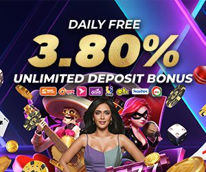 Daily Free 3.8% Unlimited Bonus Deposit